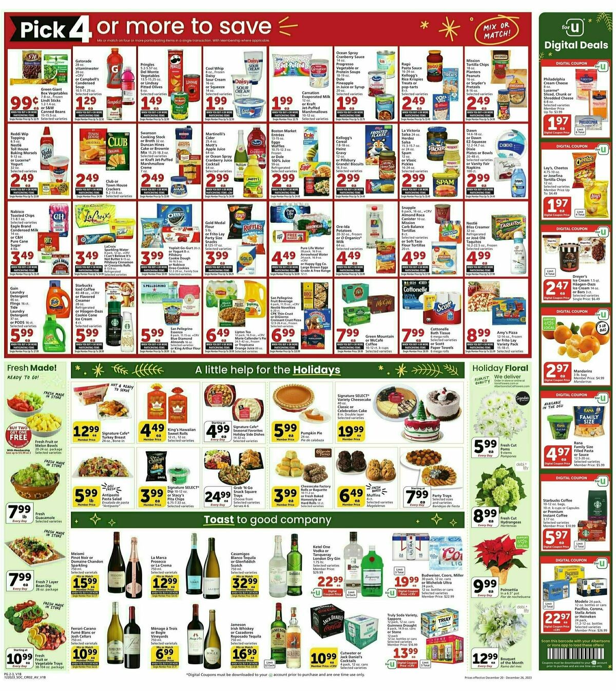 Vons Weekly Ad from December 20