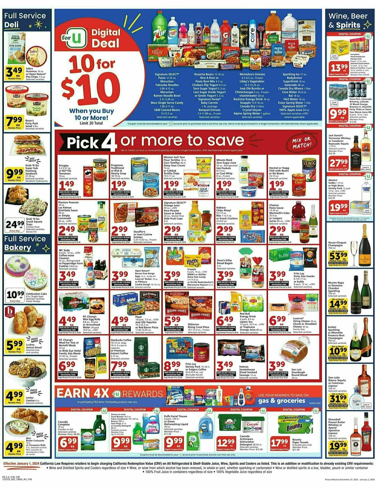 Vons Weekly Ad from December 27