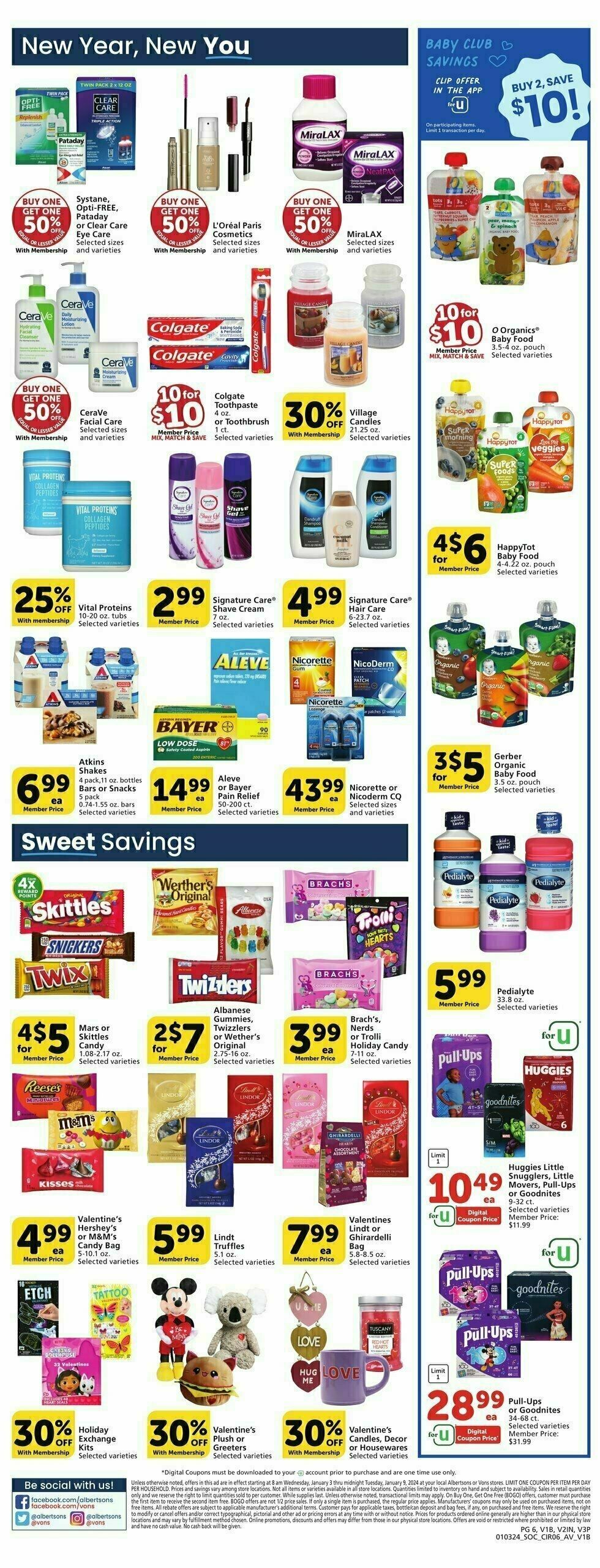 Vons Weekly Ad from January 3