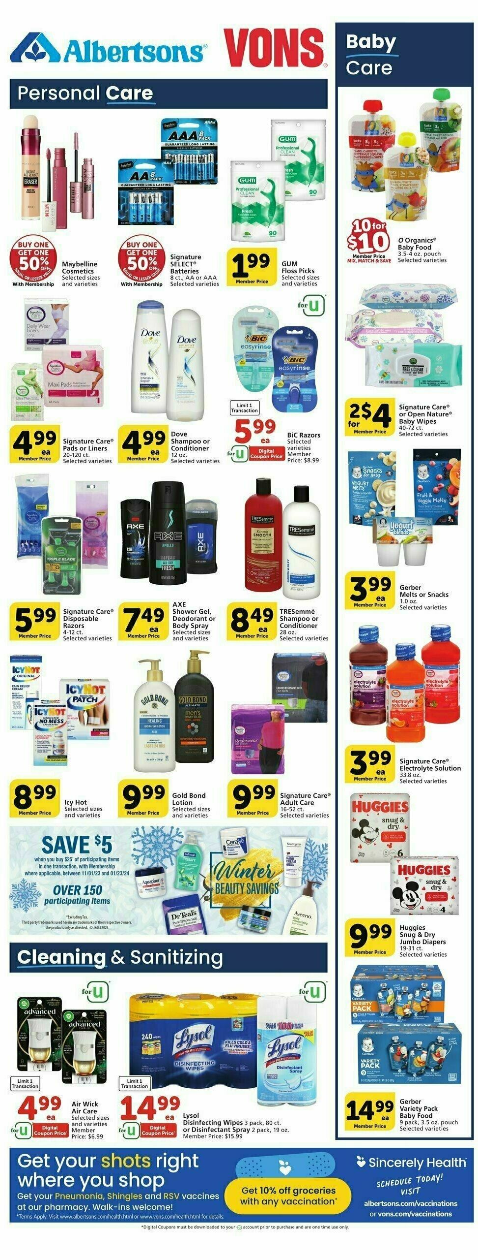 Vons Weekly Ad from January 10