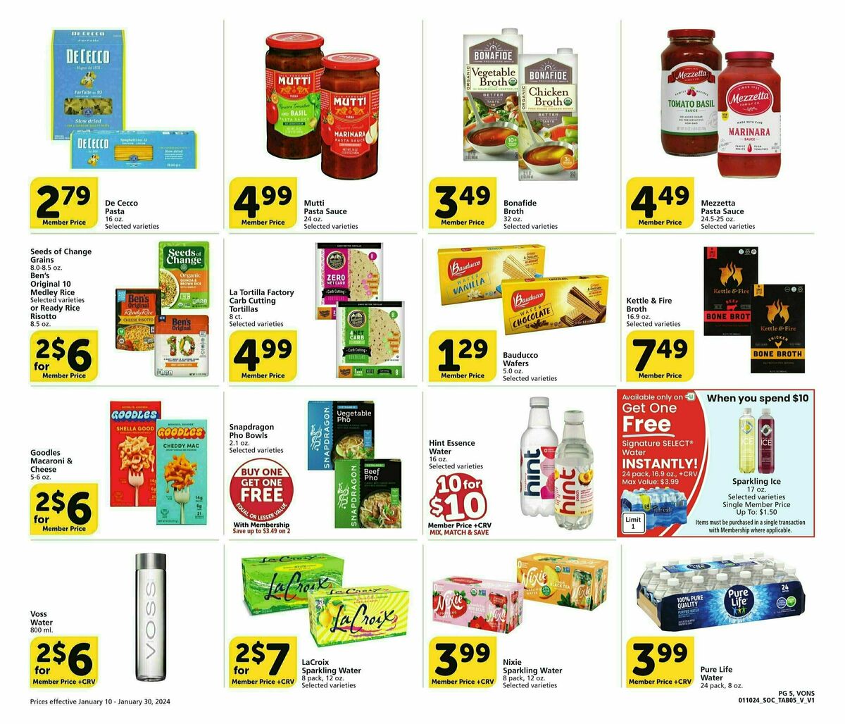 Vons Big Book of Savings Weekly Ad from January 10