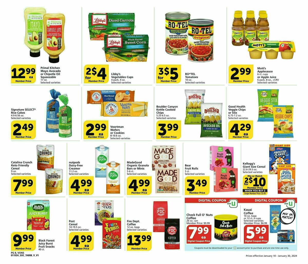 Vons Big Book of Savings Weekly Ad from January 10