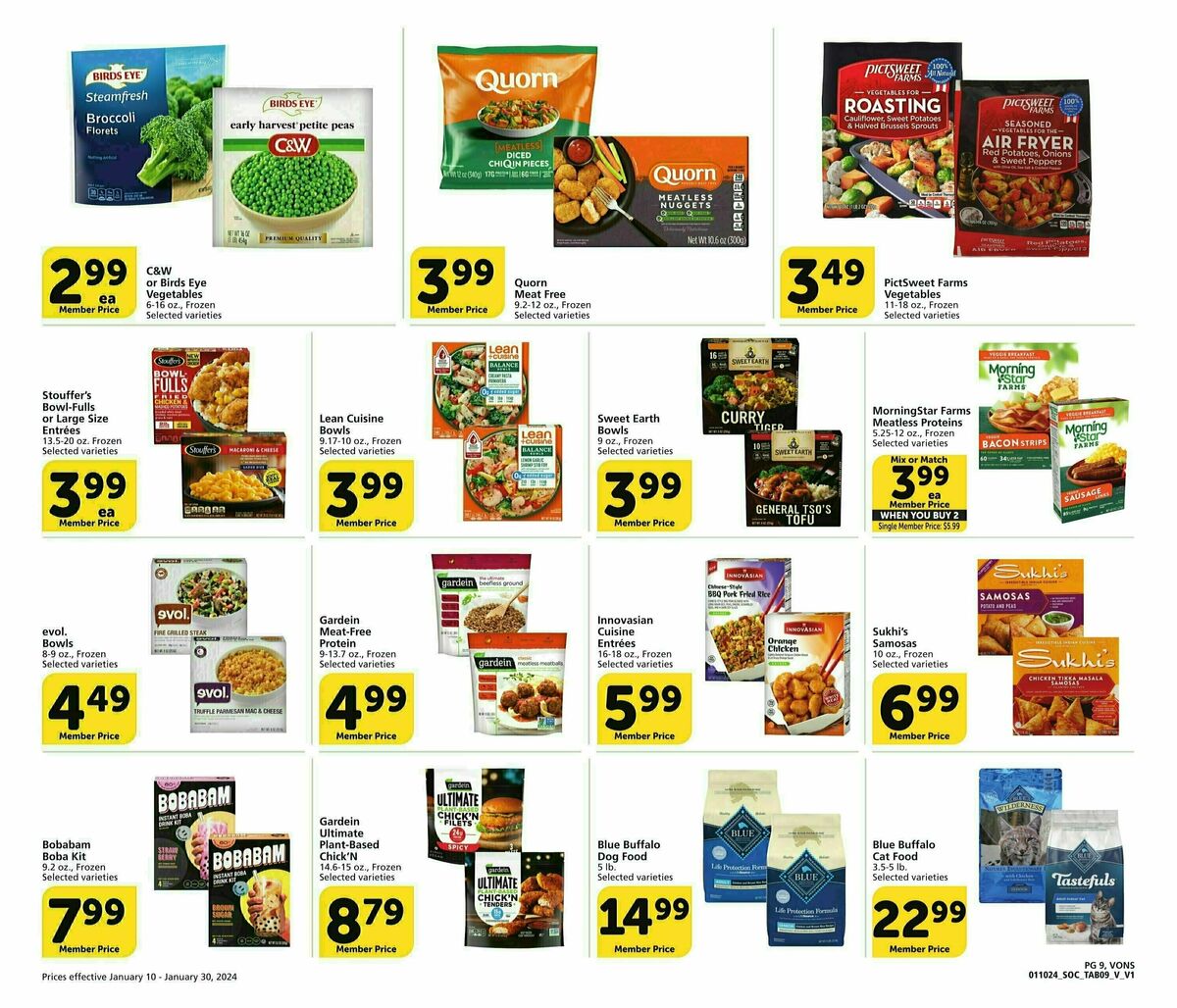 Vons Big Book of Savings Weekly Ad from January 10