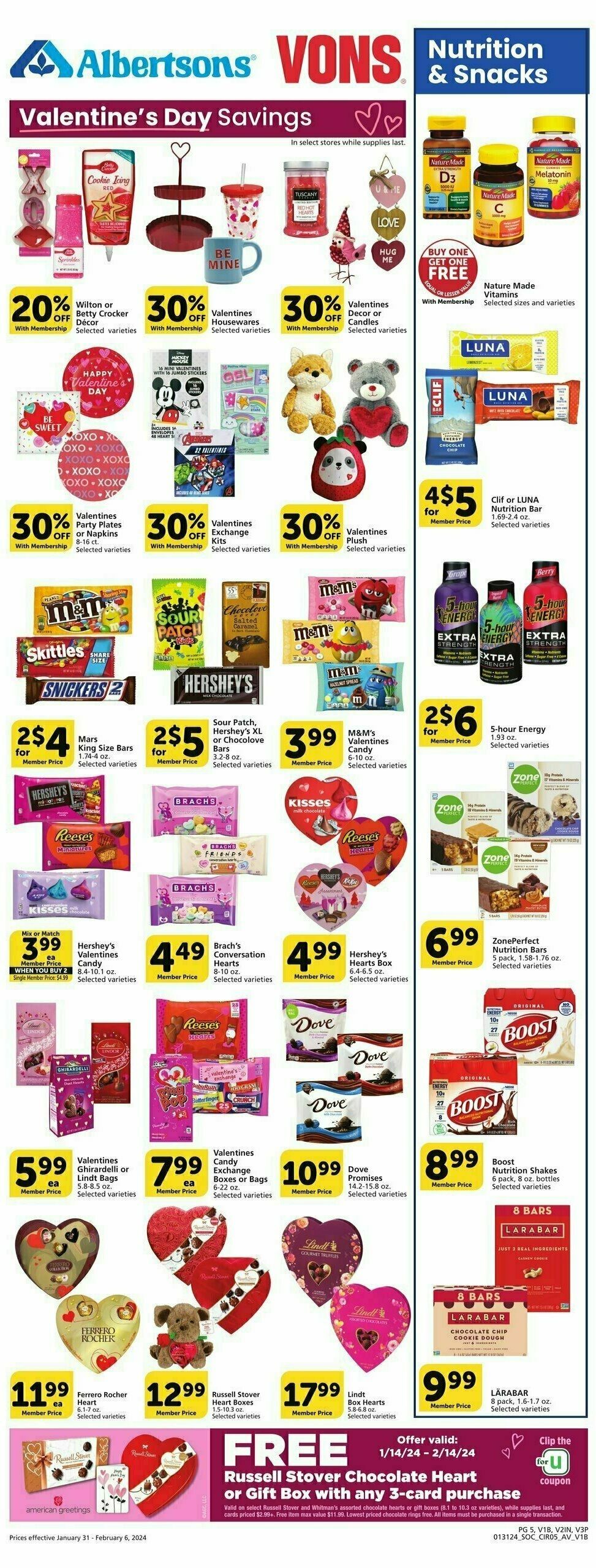 Vons Weekly Ad from January 31