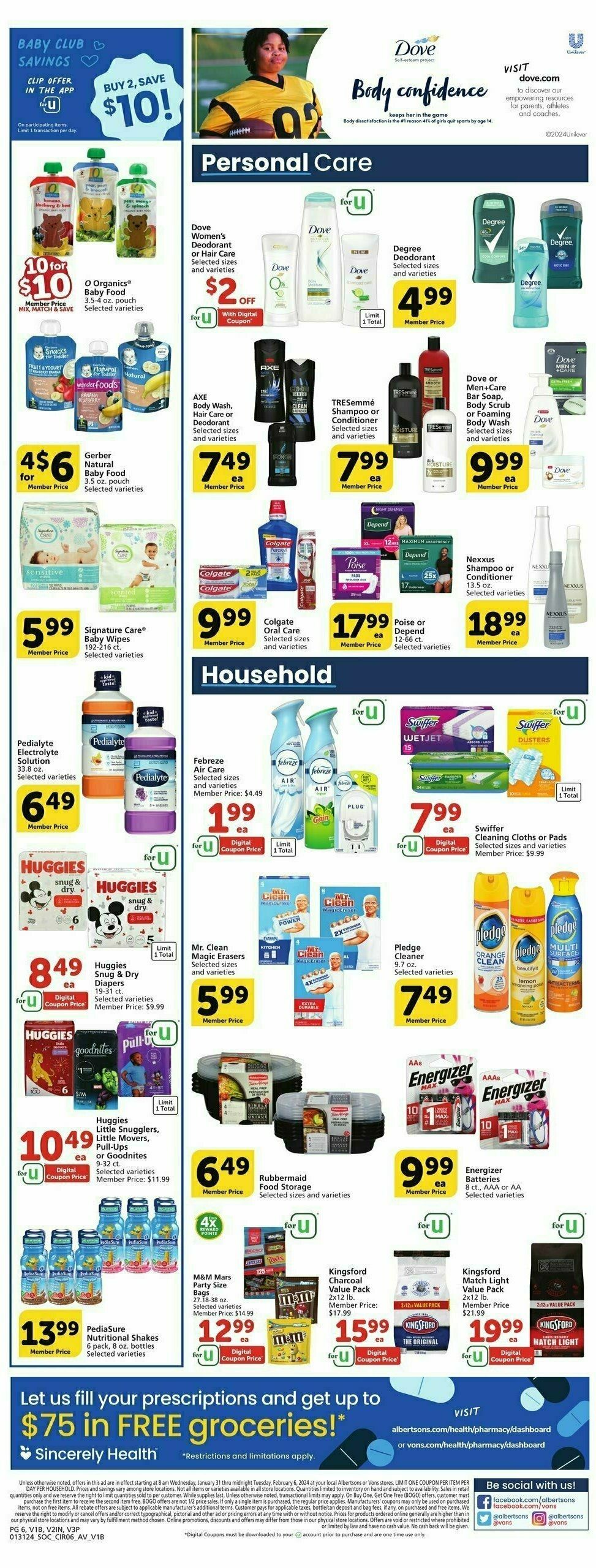 Vons Weekly Ad from January 31