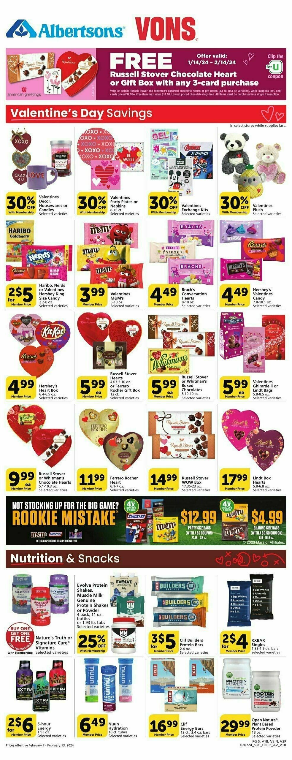 Vons Weekly Ad from February 7