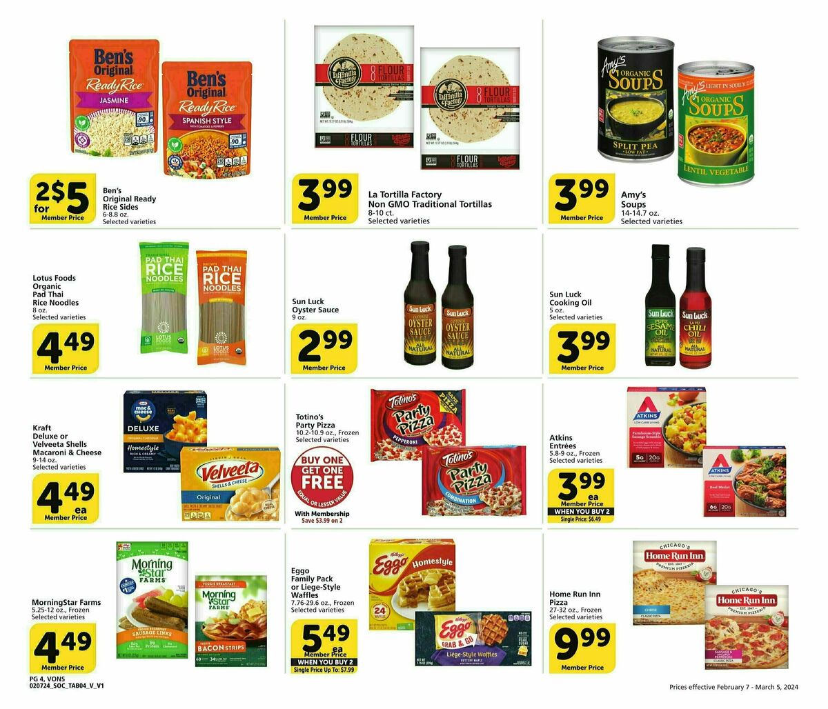 Vons Big Book of Savings Weekly Ad from February 7