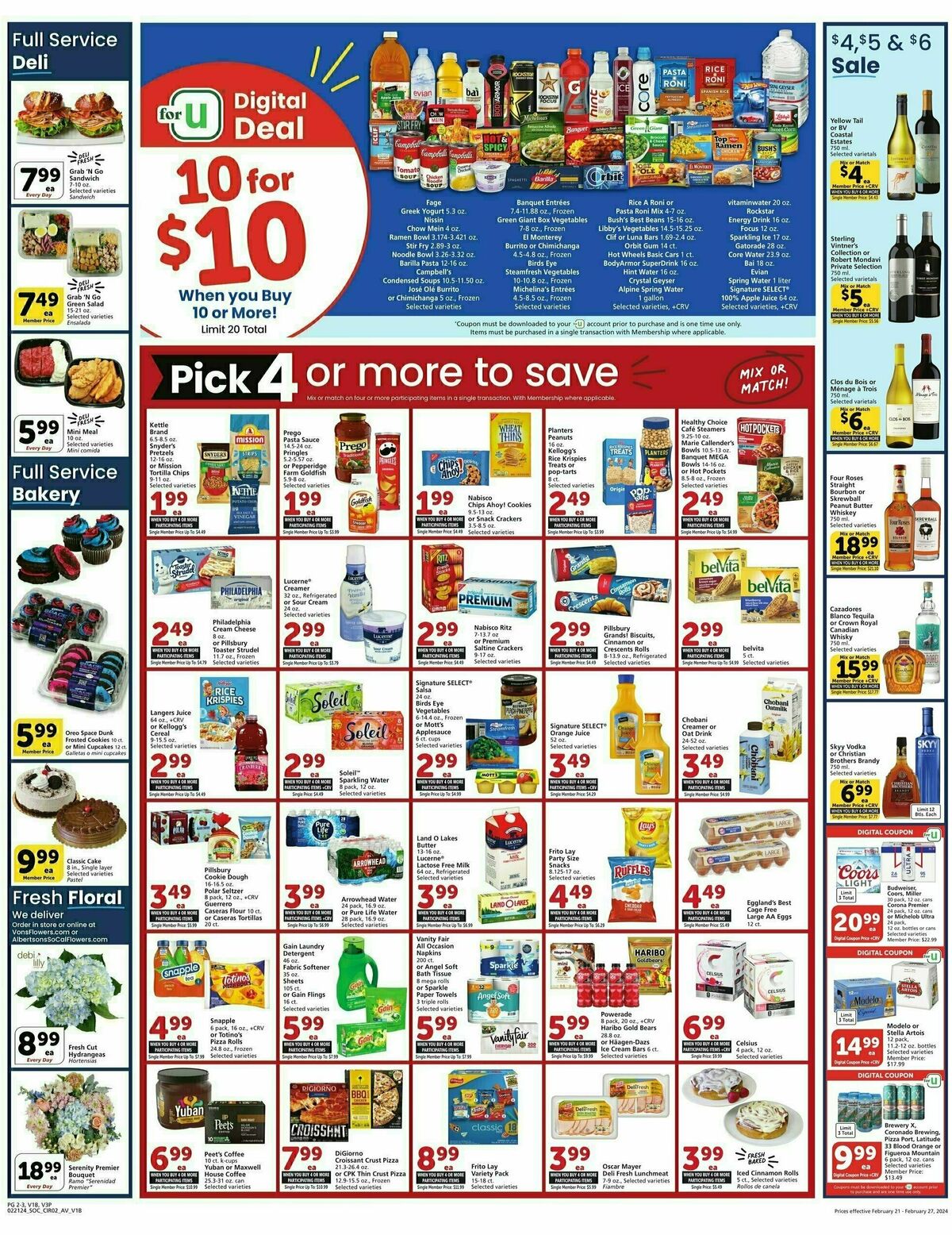 Vons Weekly Ad from February 21