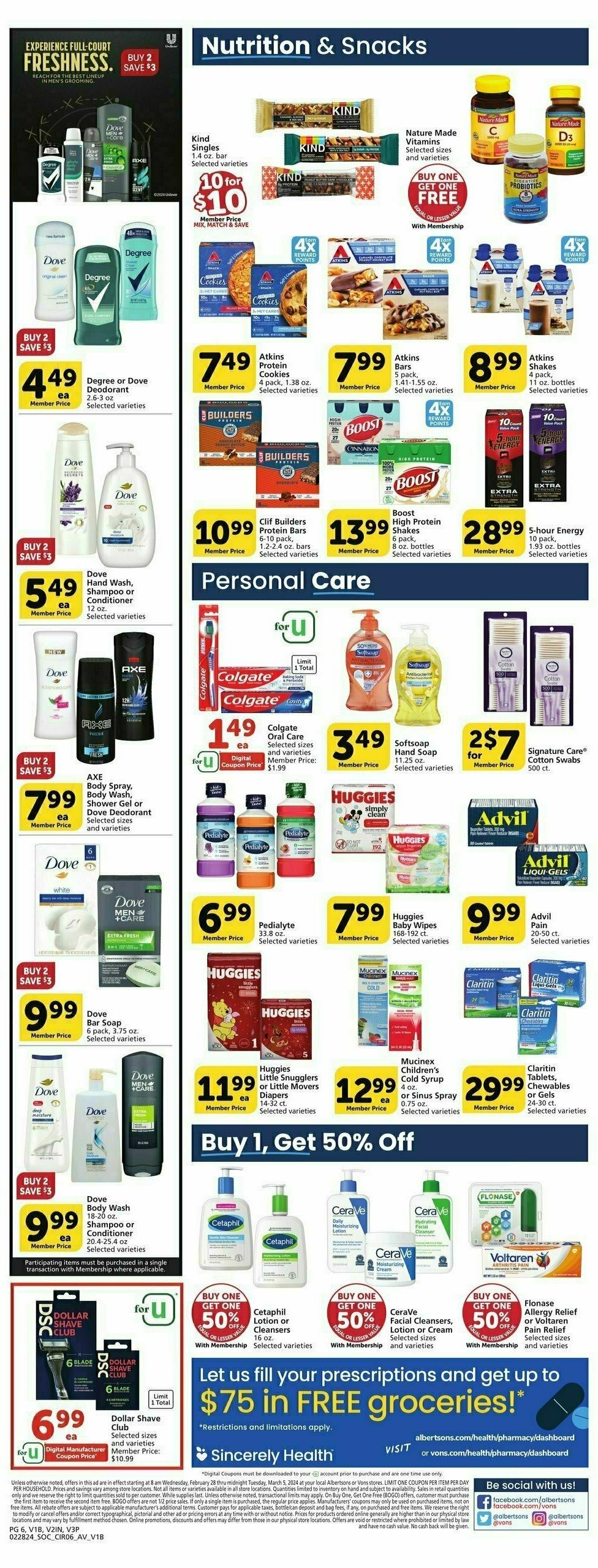 Vons Weekly Ad from February 28