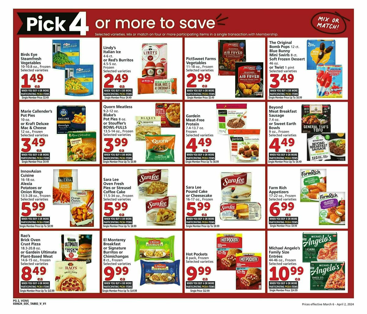 Vons Big Book of Savings Weekly Ad from March 6