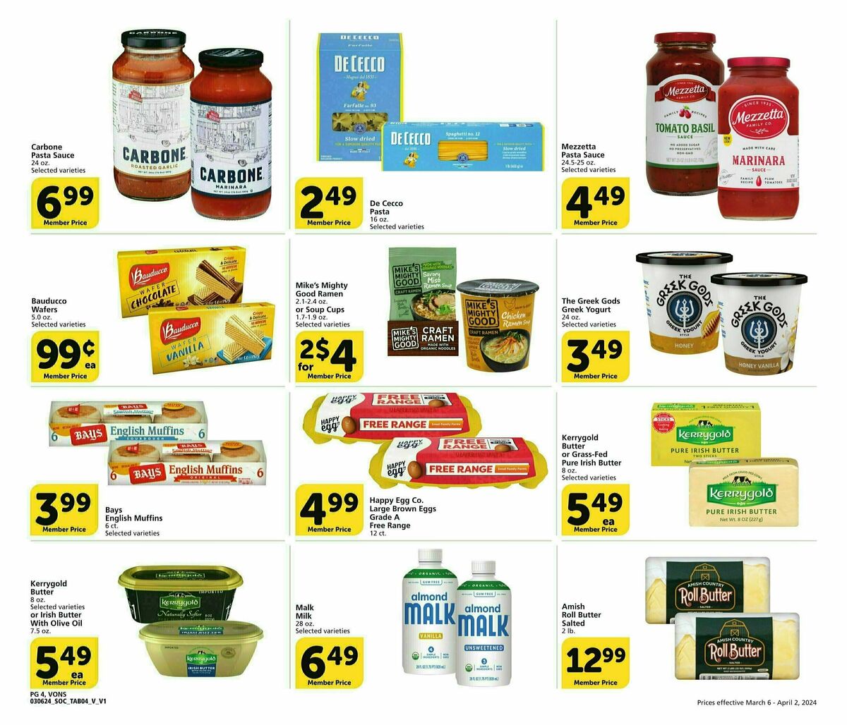 Vons Big Book of Savings Weekly Ad from March 6