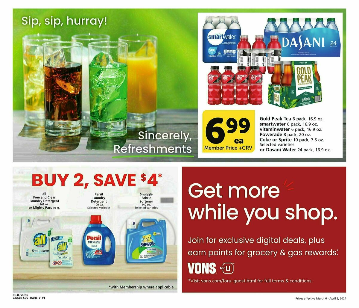 Vons Big Book of Savings Weekly Ad from March 6