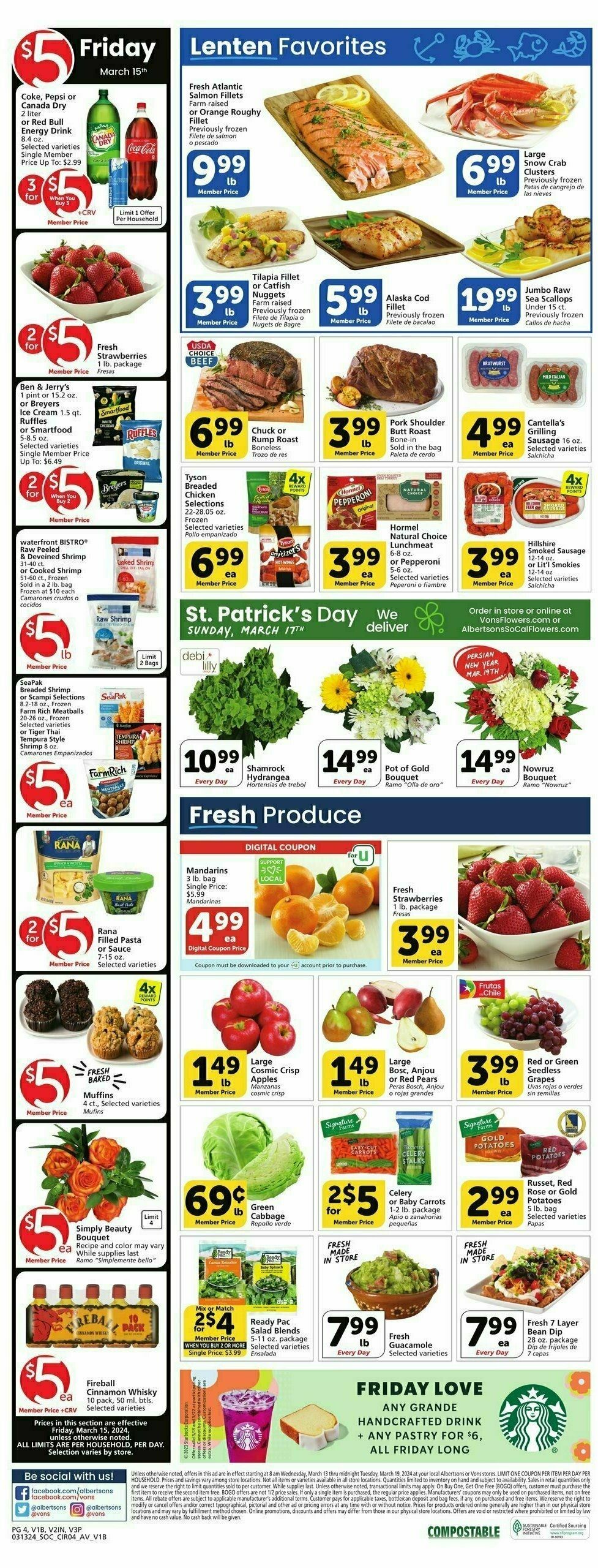 Vons Weekly Ad Weekly Ad from March 13