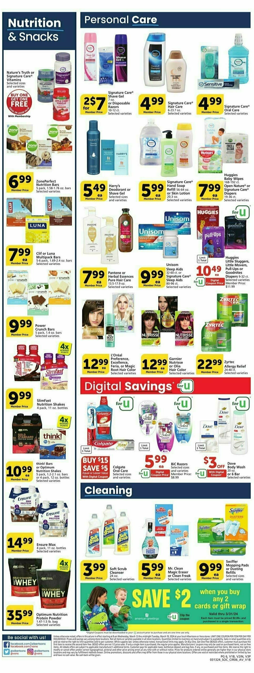 Vons Weekly Ad Weekly Ad from March 13