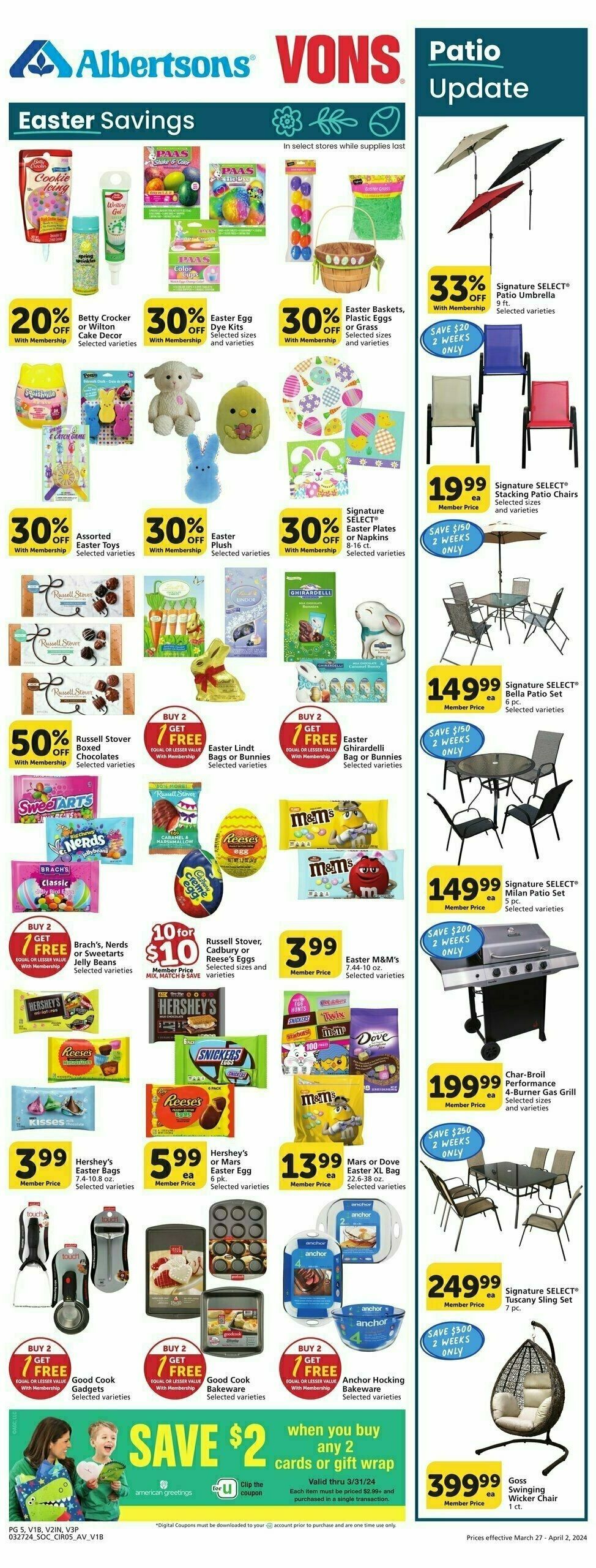 Vons Weekly Ad from March 27