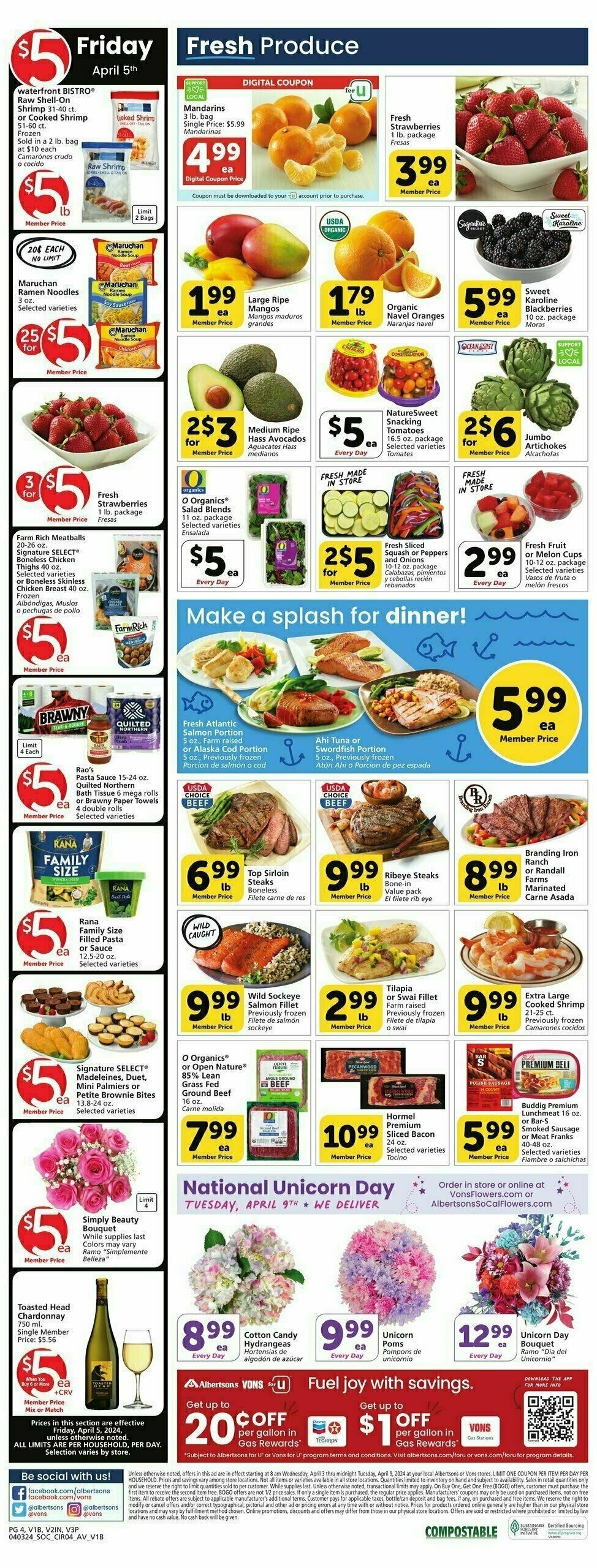 Vons Weekly Ad from April 3