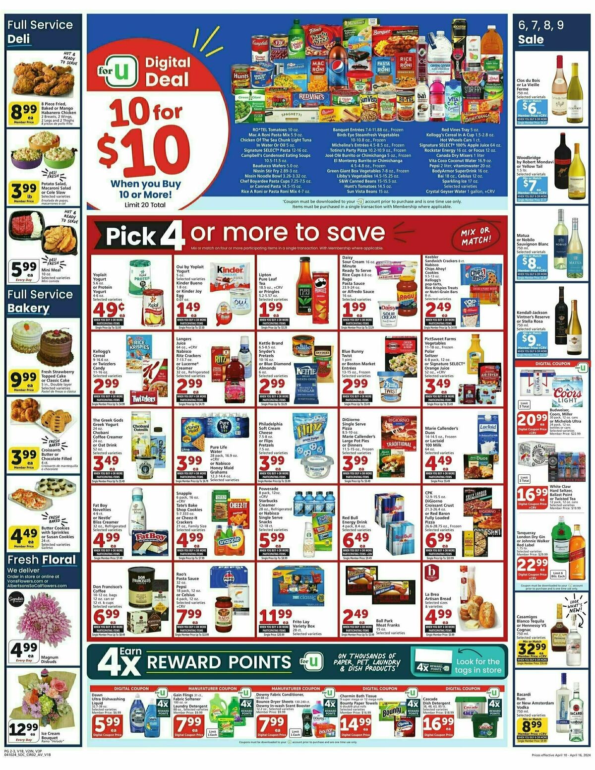 Vons Weekly Ad from April 10