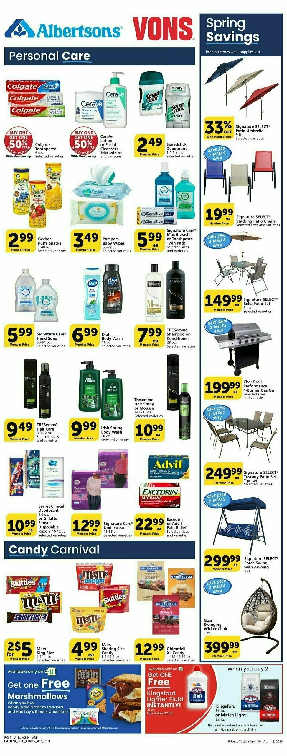 Vons Weekly Ad from April 10