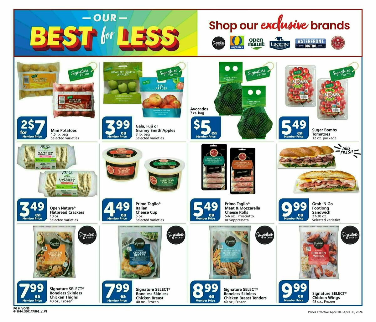 Vons Big Book of Savings Weekly Ad from April 10