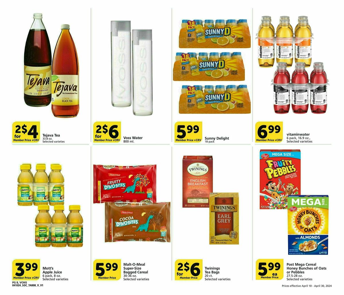 Vons Big Book of Savings Weekly Ad from April 10