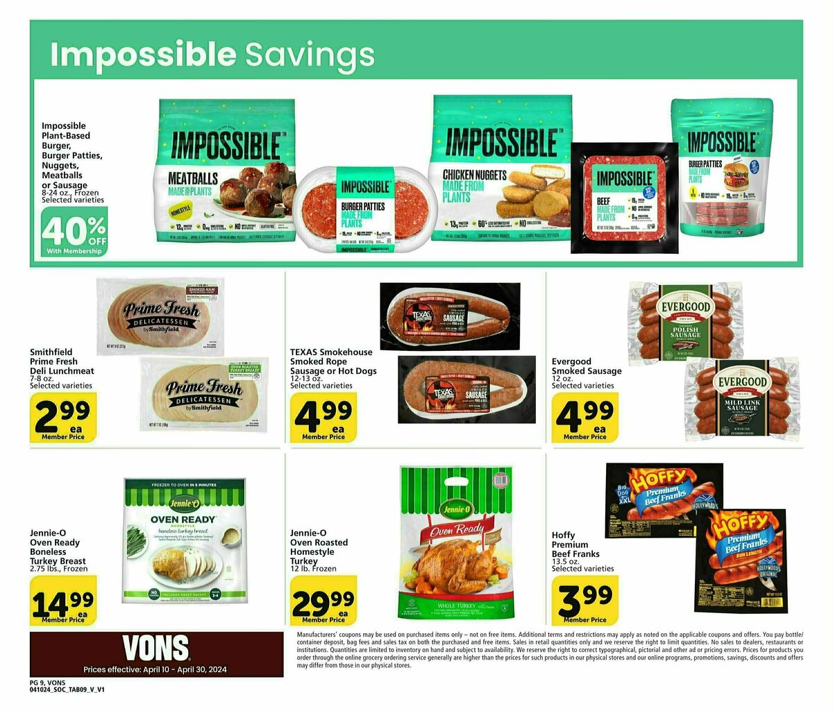 Vons Big Book of Savings Weekly Ad from April 10