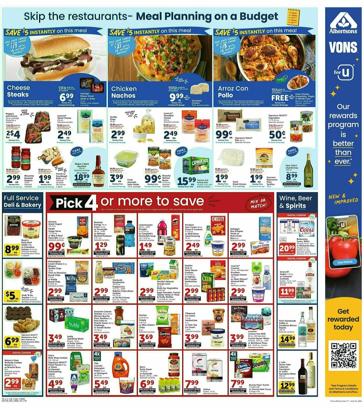 Vons Weekly Ad from April 17