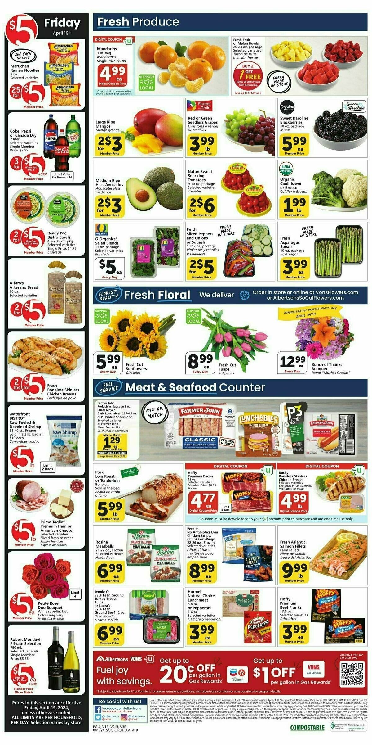 Vons Weekly Ad from April 17