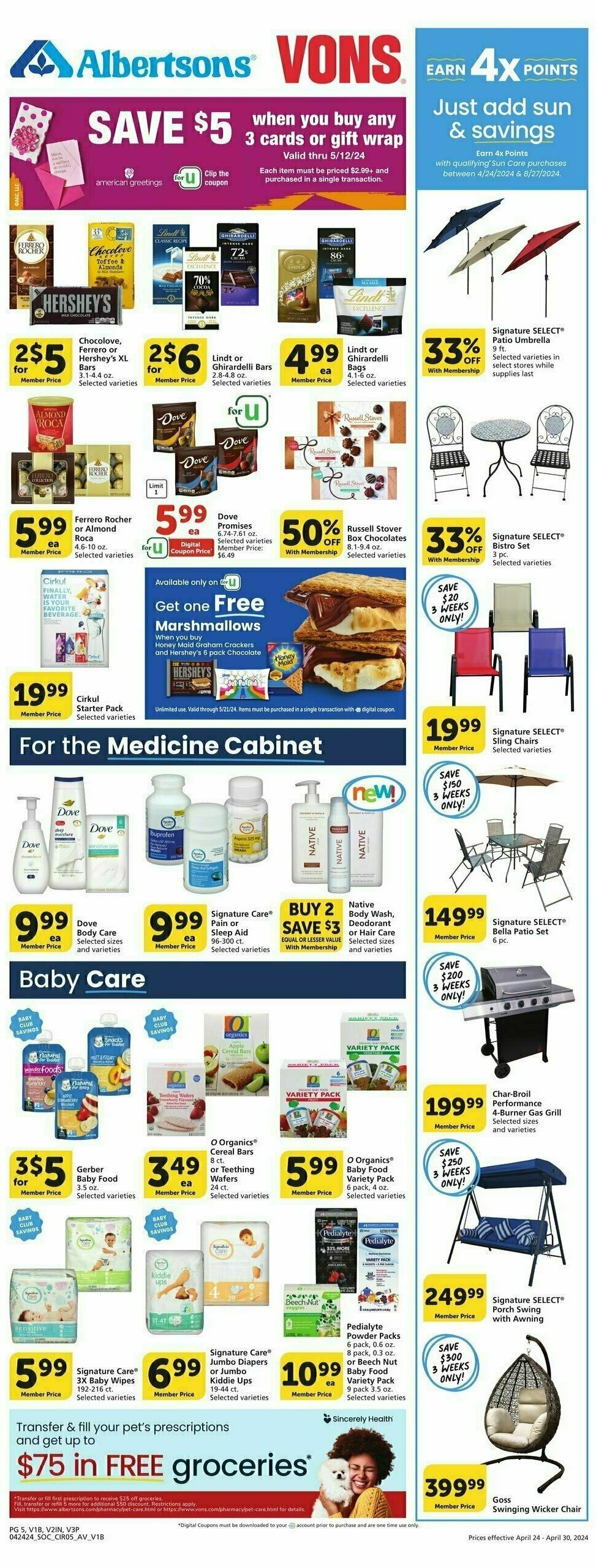 Vons Weekly Ad from April 24