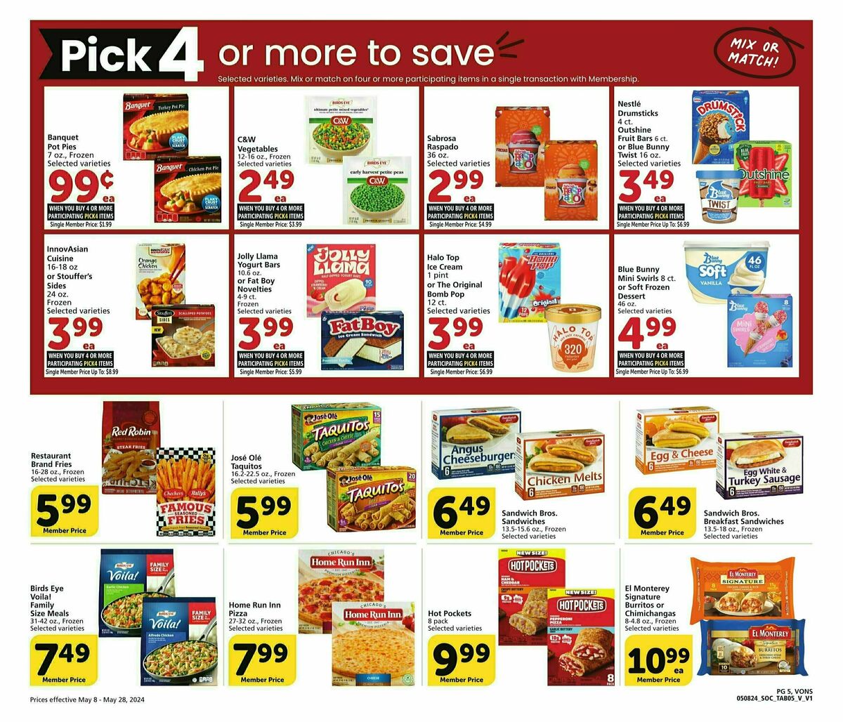 Vons Big Book of Savings Weekly Ad from May 8