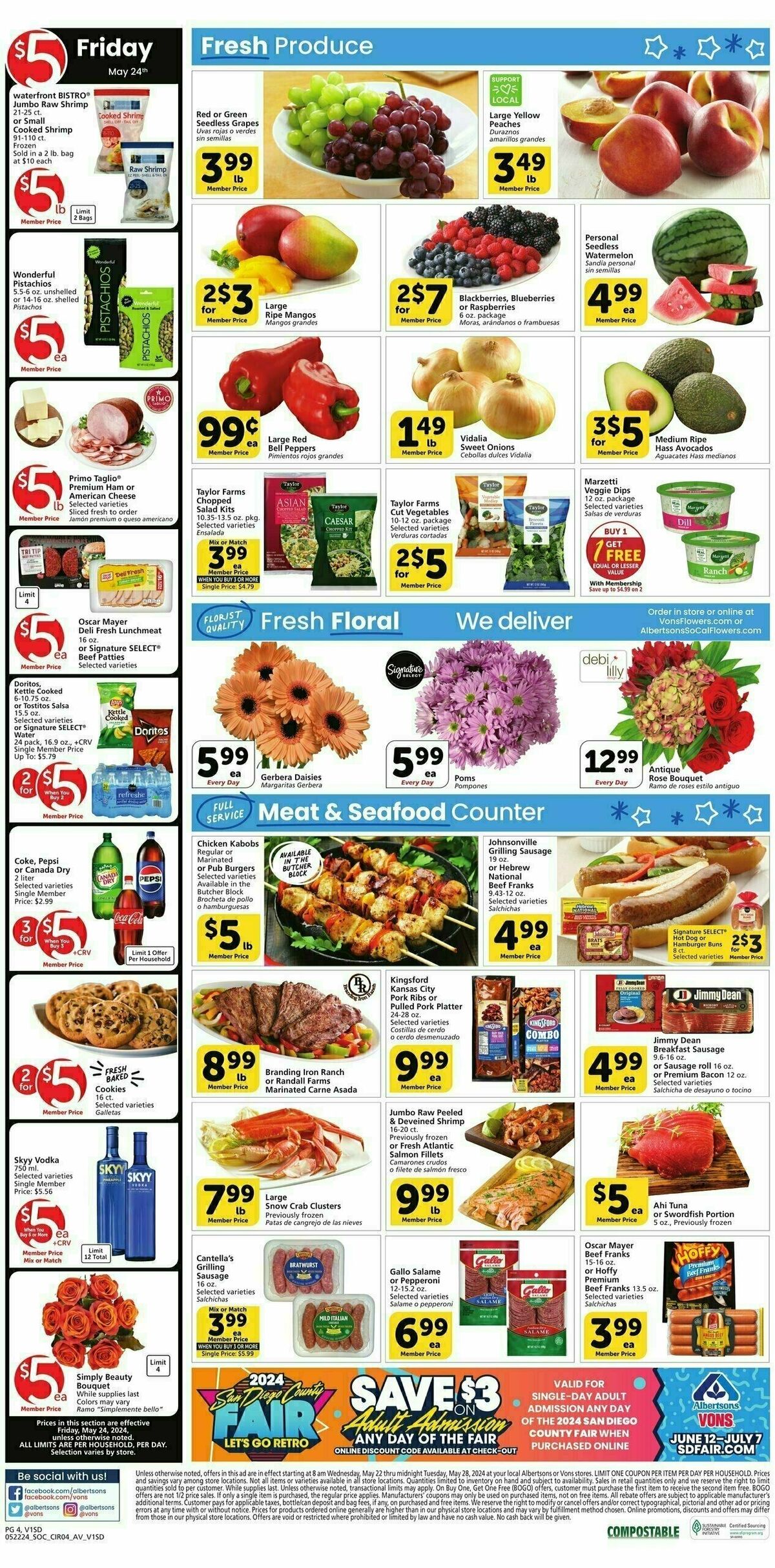 Vons Weekly Ad from May 22