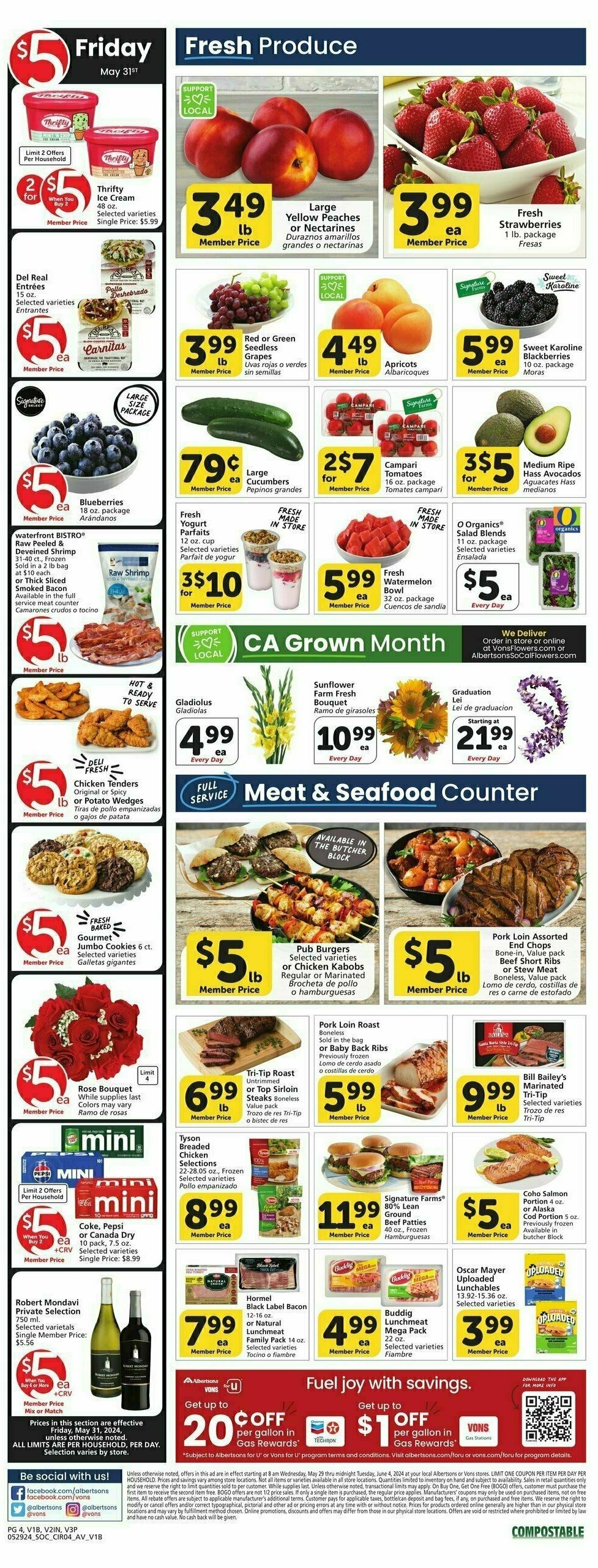 Vons Weekly Ad from May 29