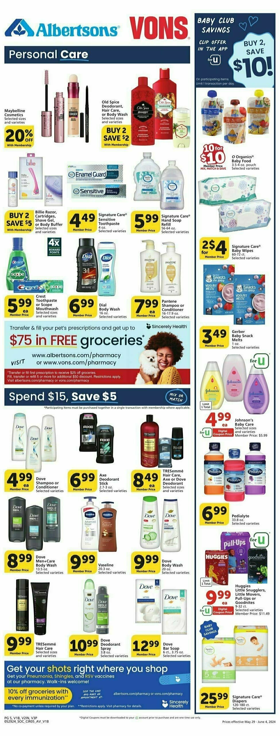 Vons Weekly Ad from May 29