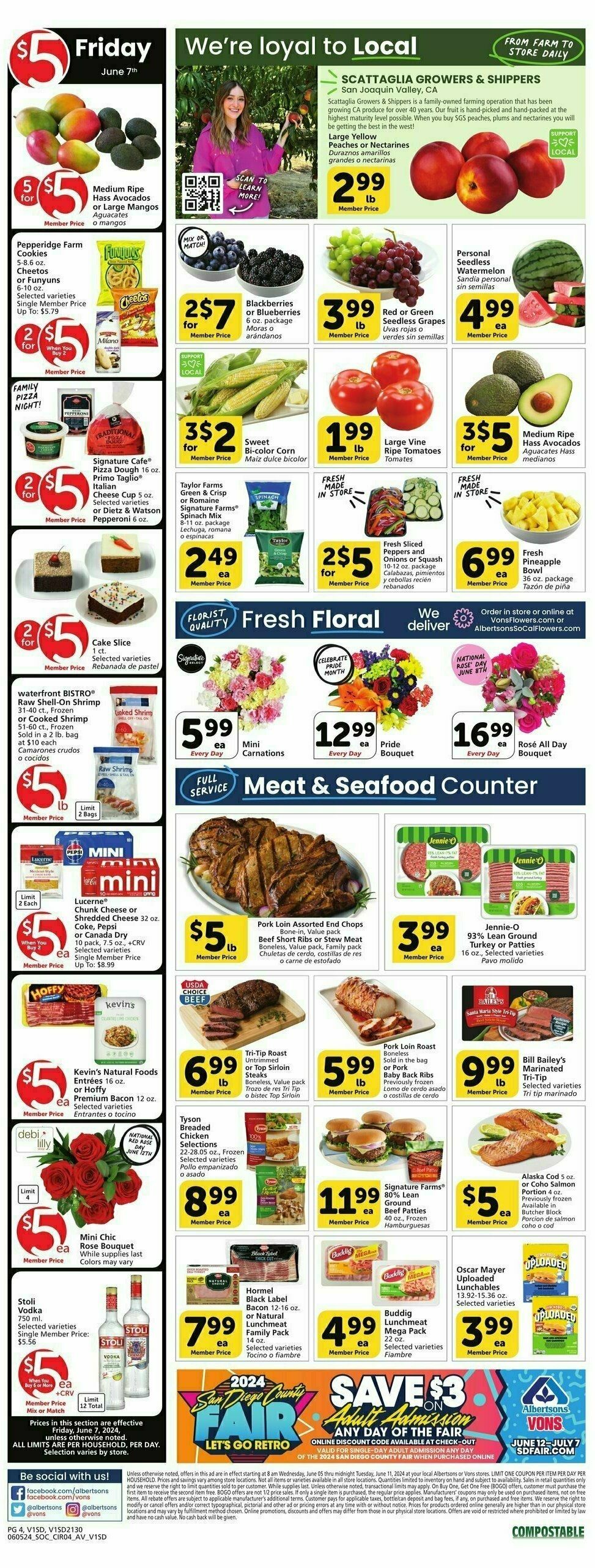 Vons Weekly Ad from June 5