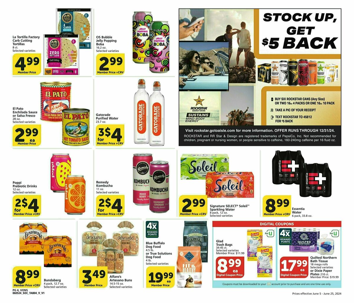 Vons Big Book of Savings Weekly Ad from June 5