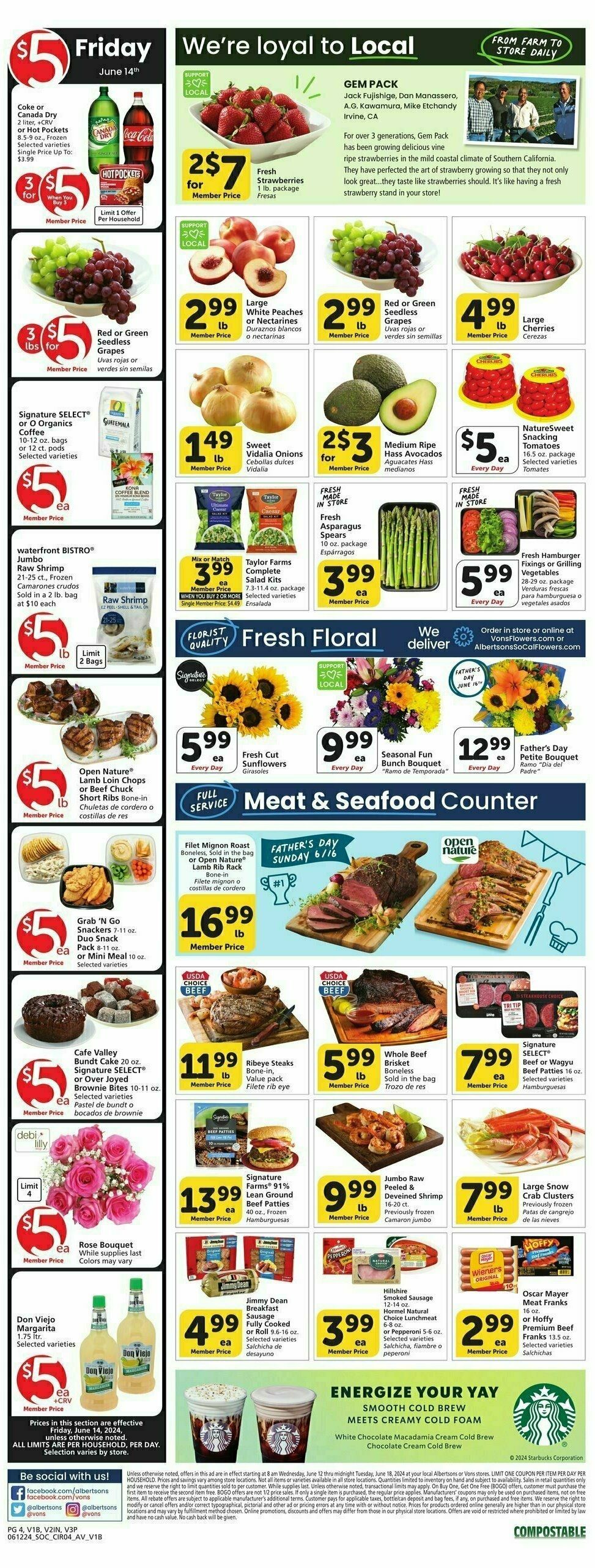 Vons Weekly Ad from June 12