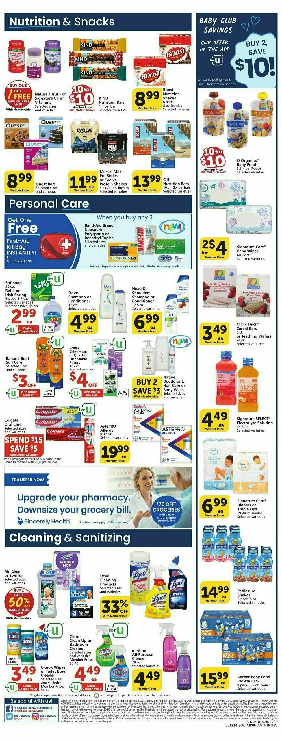 Vons Weekly Ad from June 12