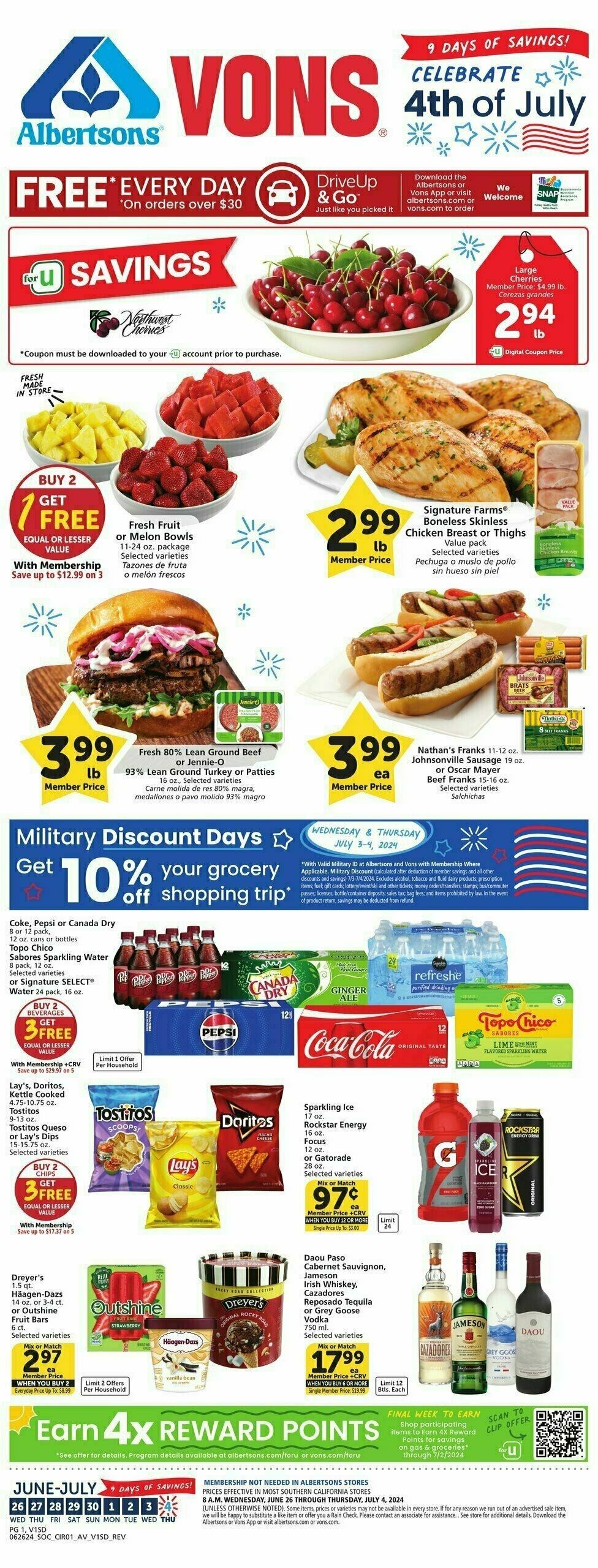 Vons Weekly Ad from June 26