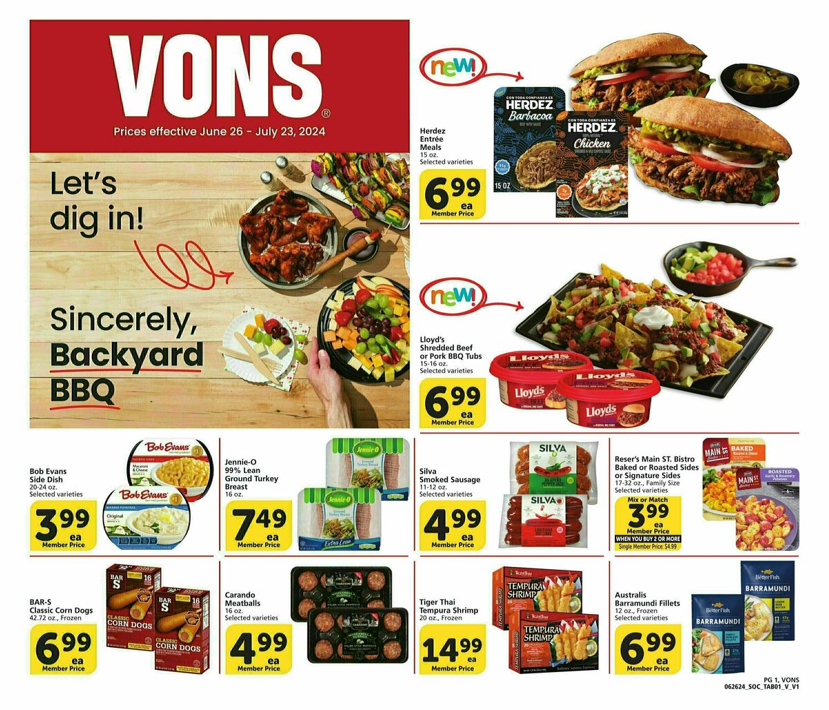 Vons Big Book of Savings Weekly Ad from June 26