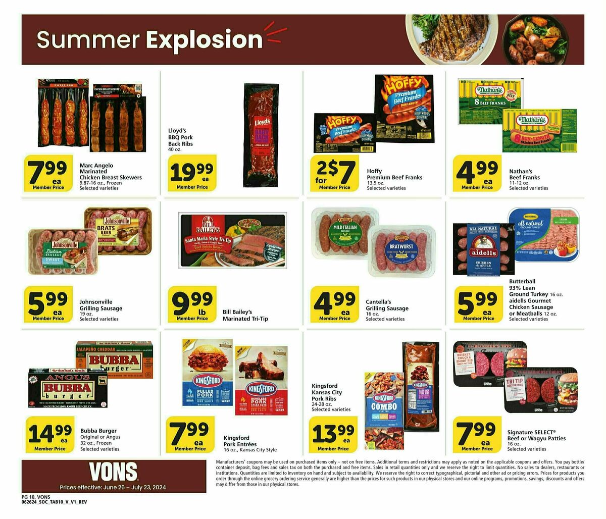 Vons Big Book of Savings Weekly Ad from June 26