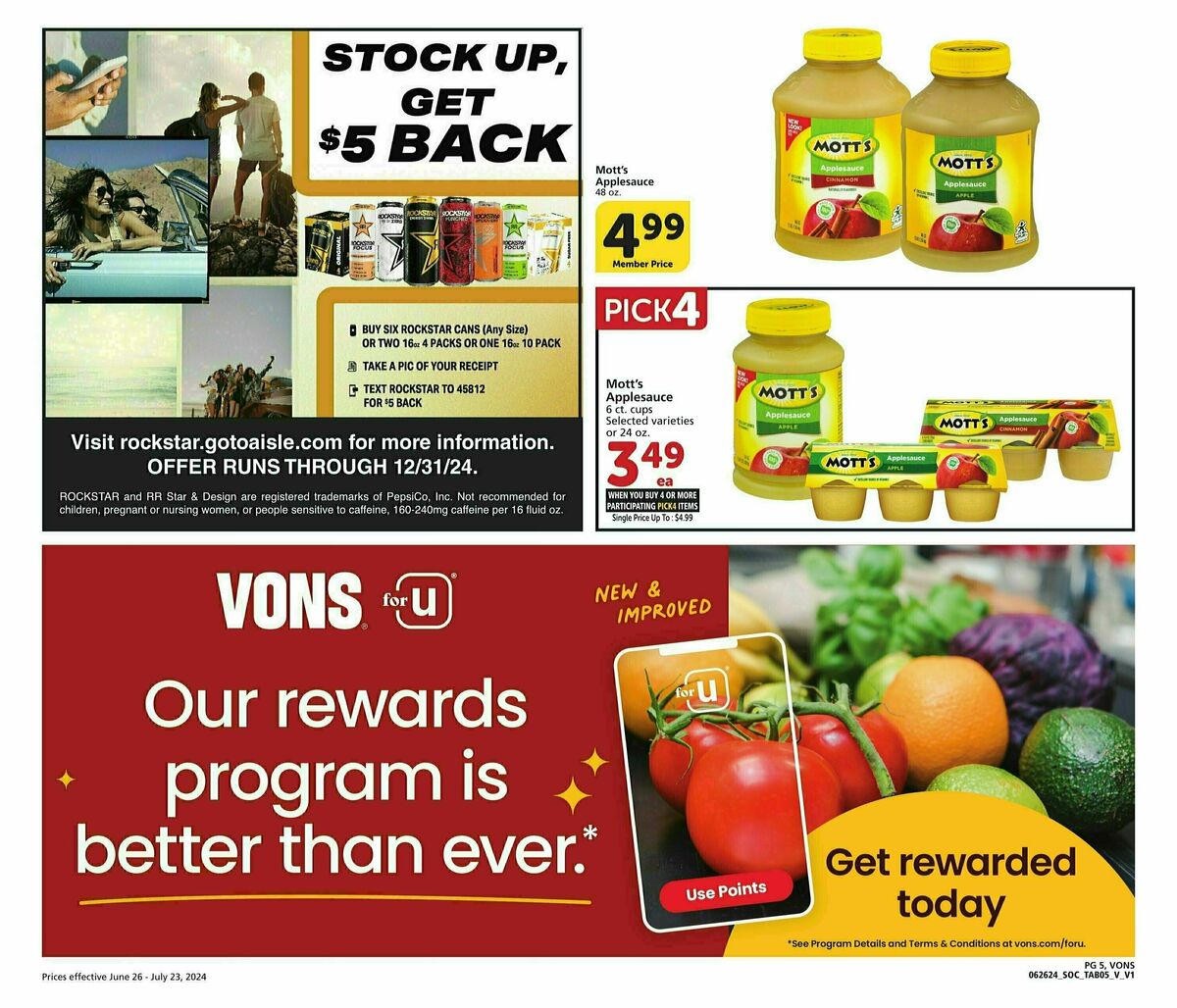 Vons Big Book of Savings Weekly Ad from June 26