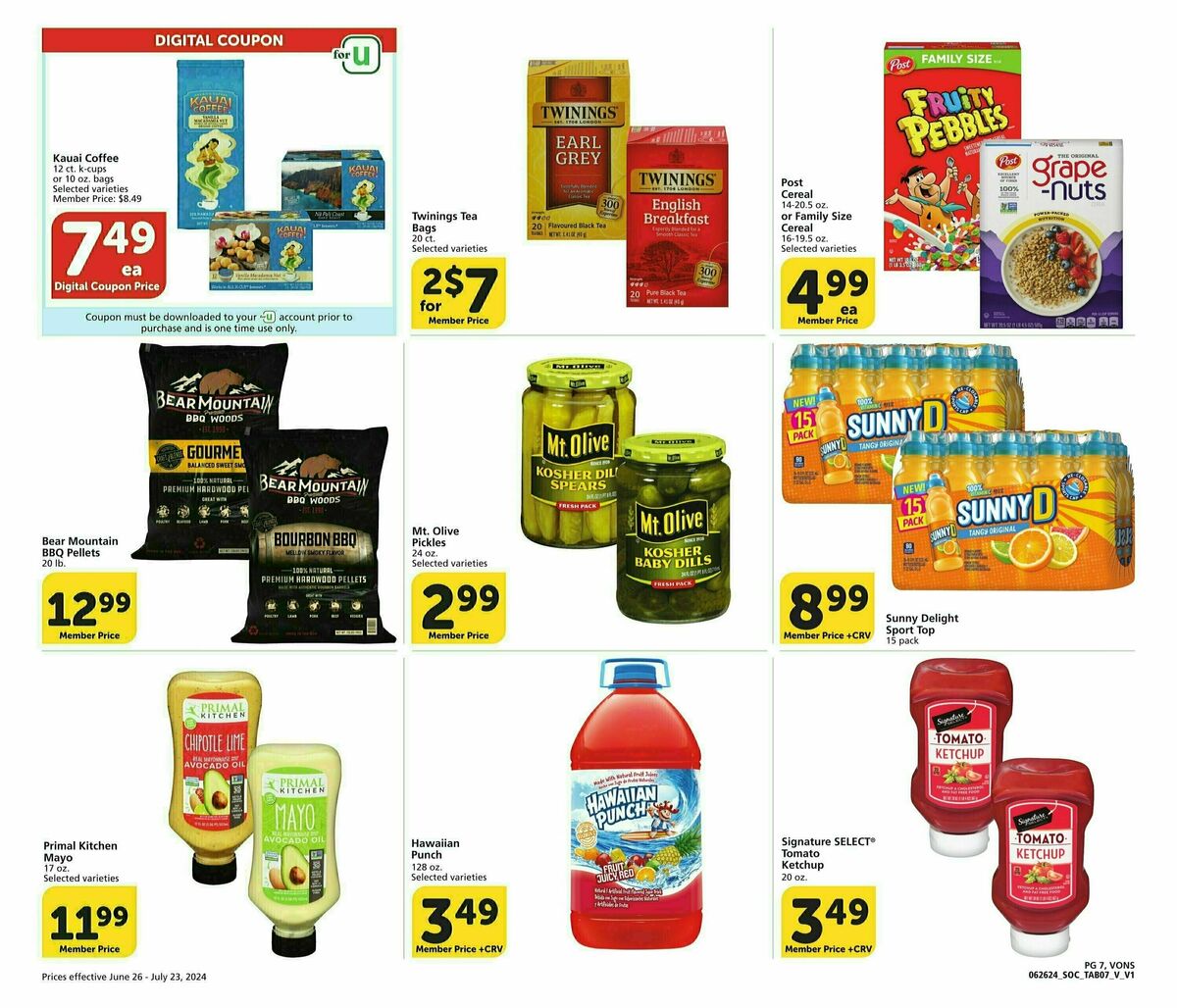 Vons Big Book of Savings Weekly Ad from June 26