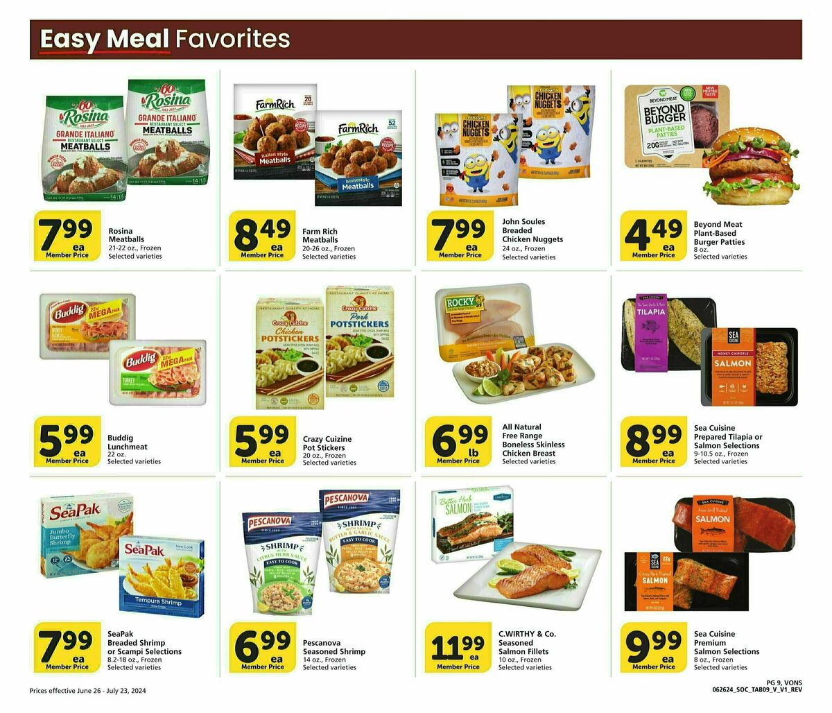 Vons Big Book of Savings Weekly Ad from June 26