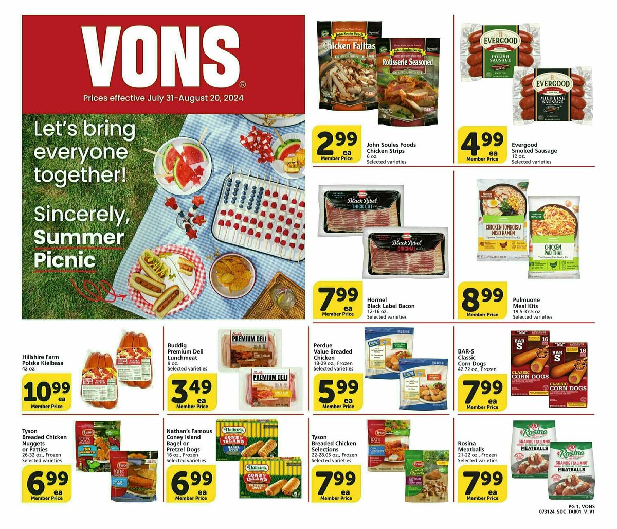 Vons Big Book of Savings Weekly Ad from July 31