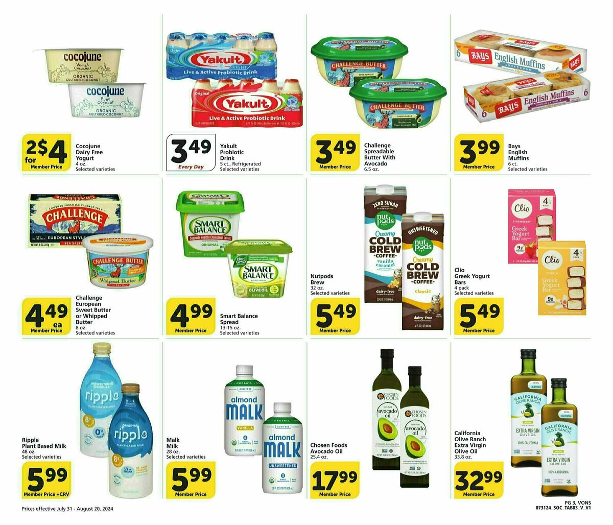 Vons Big Book of Savings Weekly Ad from July 31