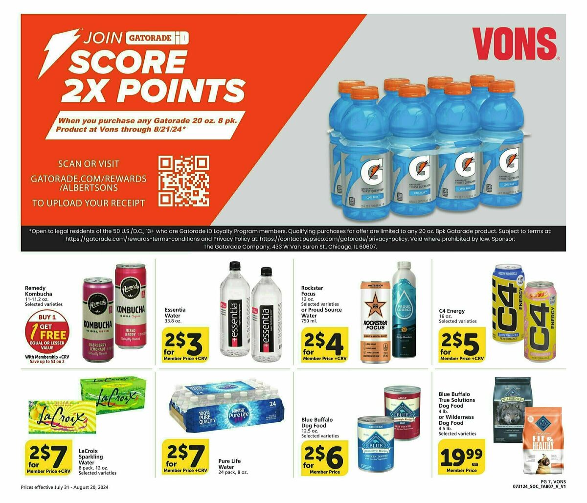 Vons Big Book of Savings Weekly Ad from July 31