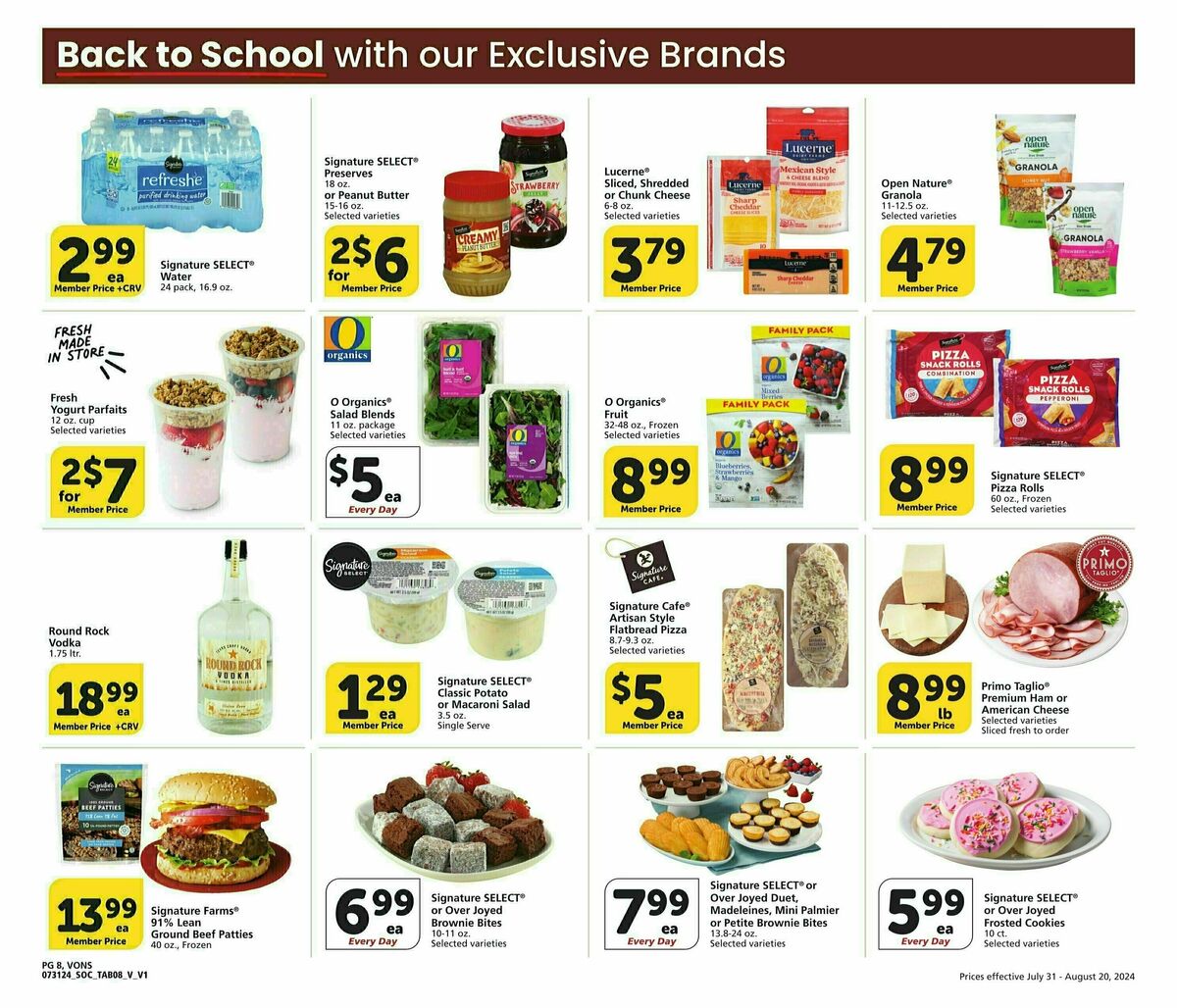 Vons Big Book of Savings Weekly Ad from July 31