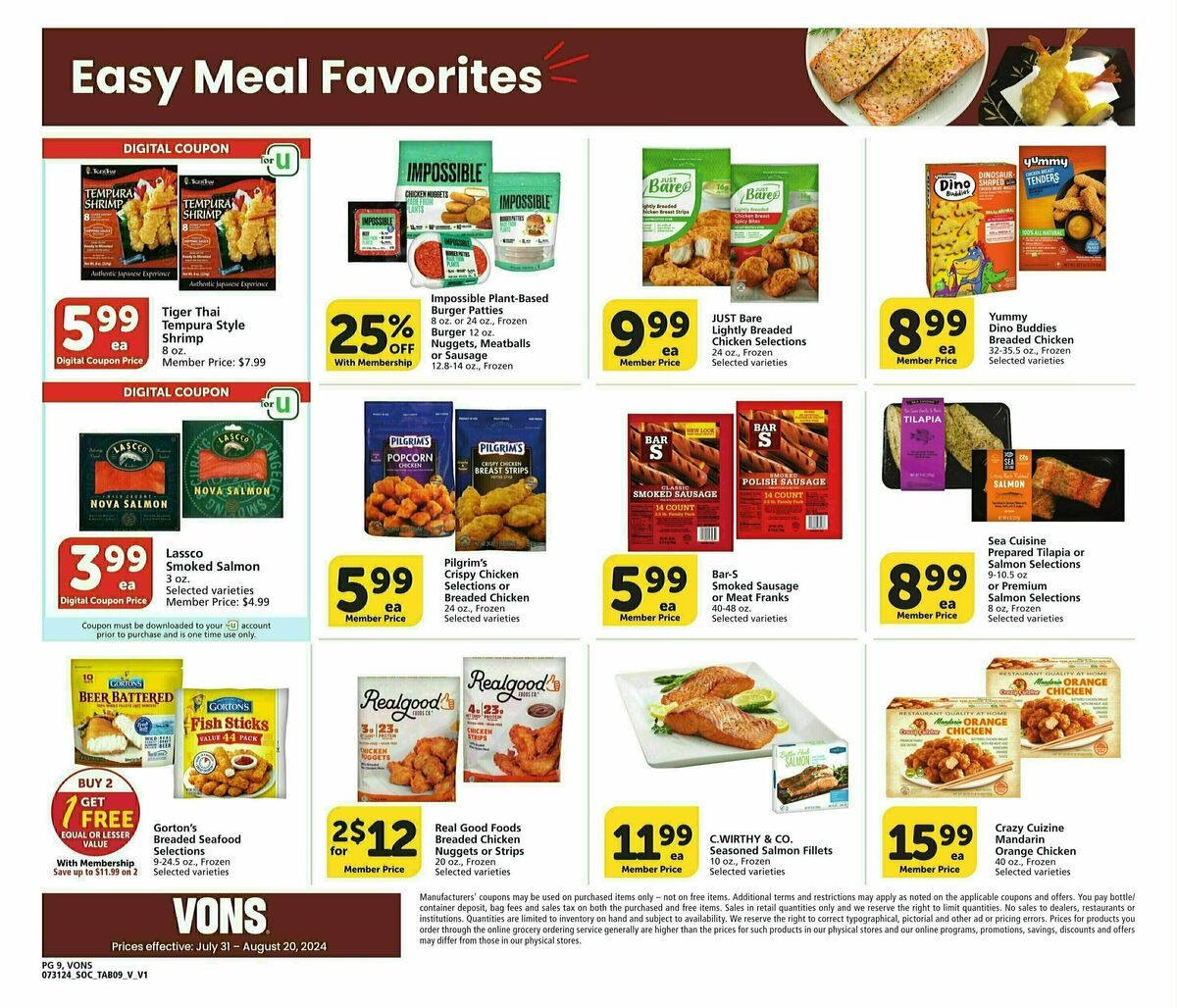 Vons Big Book of Savings Weekly Ad from July 31