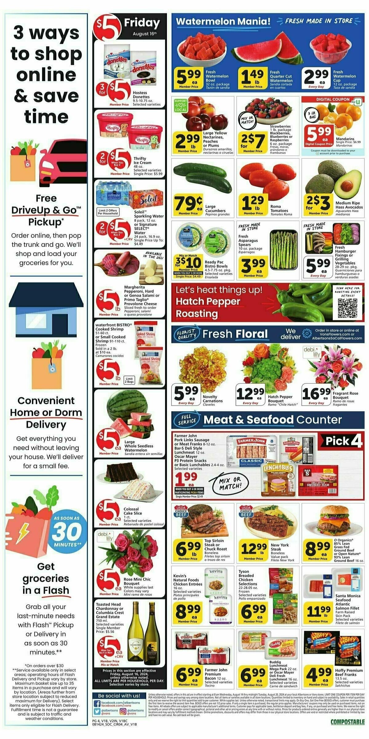 Vons Weekly Ad from August 14