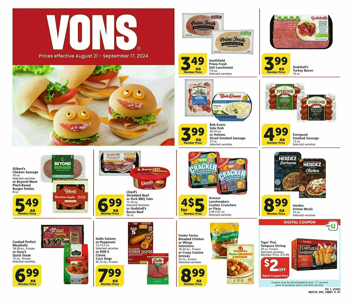 Vons Big Book of Savings Weekly Ad from August 21