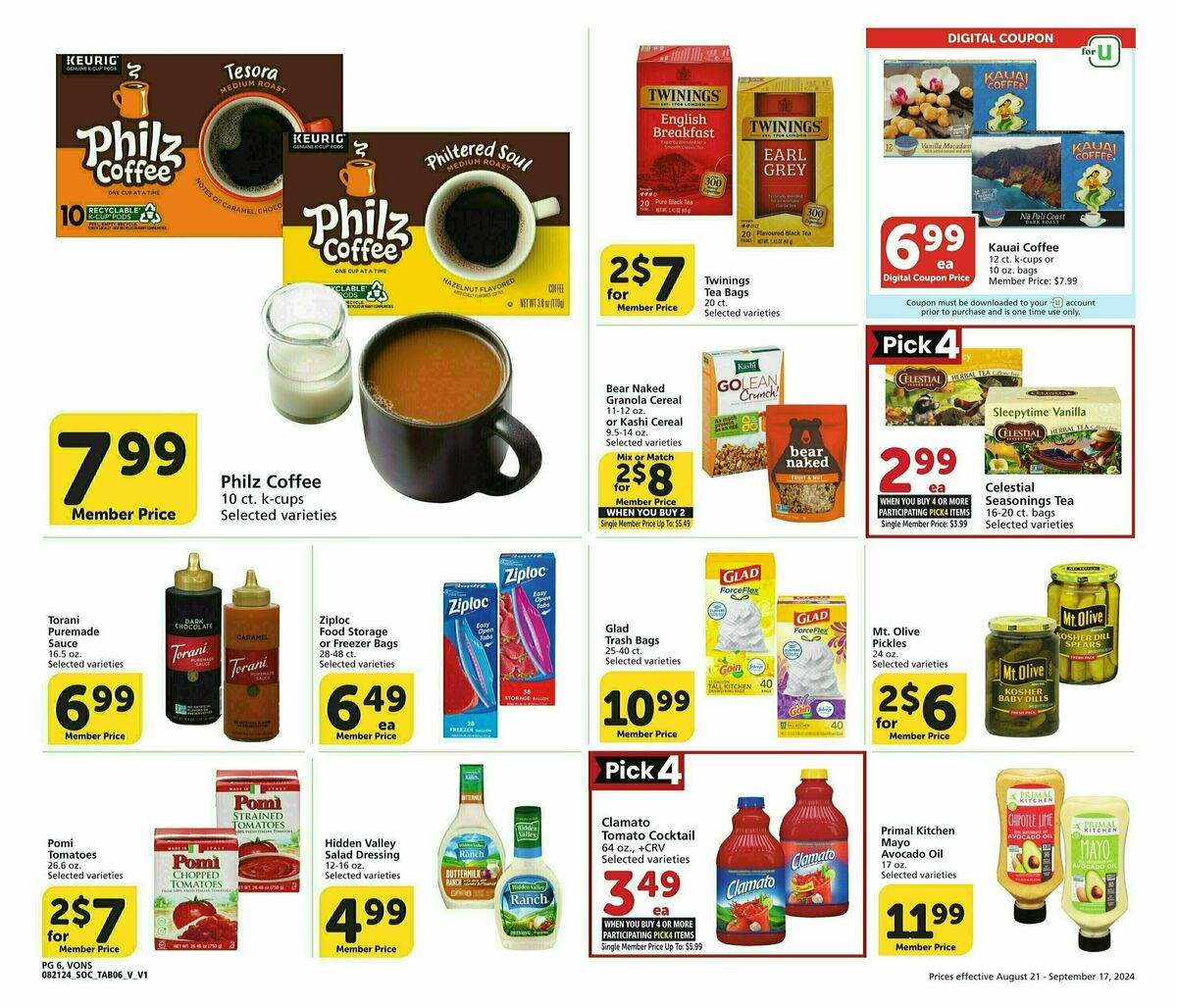 Vons Big Book of Savings Weekly Ad from August 21